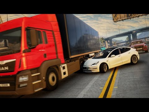 Realistic Car Crashes and Overtakes | BeamNG Drive