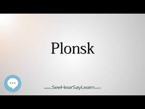 Plonsk (How to Pronounce Cities of the World)💬⭐🌍✅