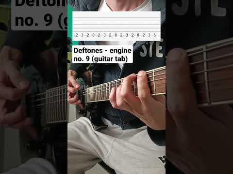 Deftones - Engine no 9 (easy guitar riff with tabs)