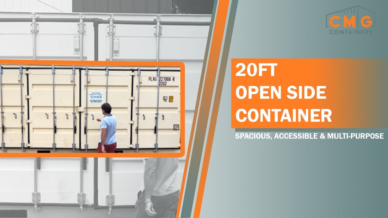 20ft Open Side Container | Spacious, Accessible & Multi-Purpose