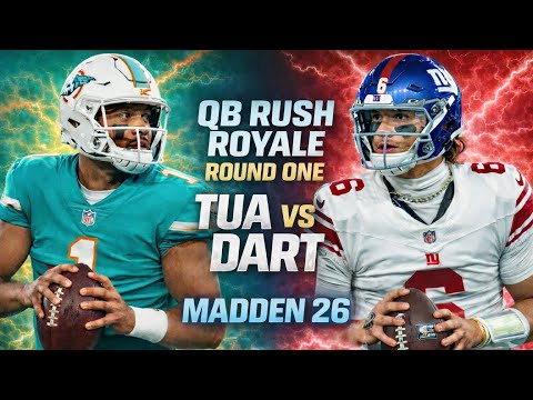 Jaxson Dart vs Tua Tagovailoa | Winner Advances | NO Passing | QB Rush Royale Round 1 | Madden 26
