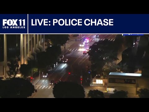 Police chase near downtown LA