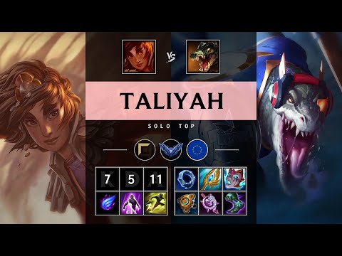 Taliyah Top vs Renekton - EUW Diamond Patch 25.18