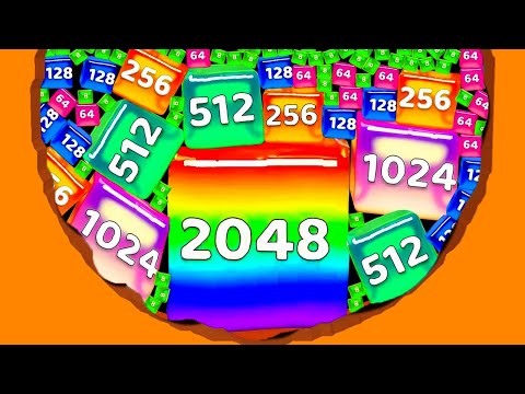 JELLY CUBES 3D - 2048 Merge Blocks (Full Walkthrough) | Satisfying Puzzle Games [From 4096 to 256k]
