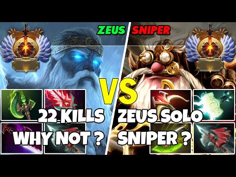 ZEUS (Mid) vs SNIPER (Mid) - Epic Battle Of Immortal Rank Dota 2 Players - Z Dota 2