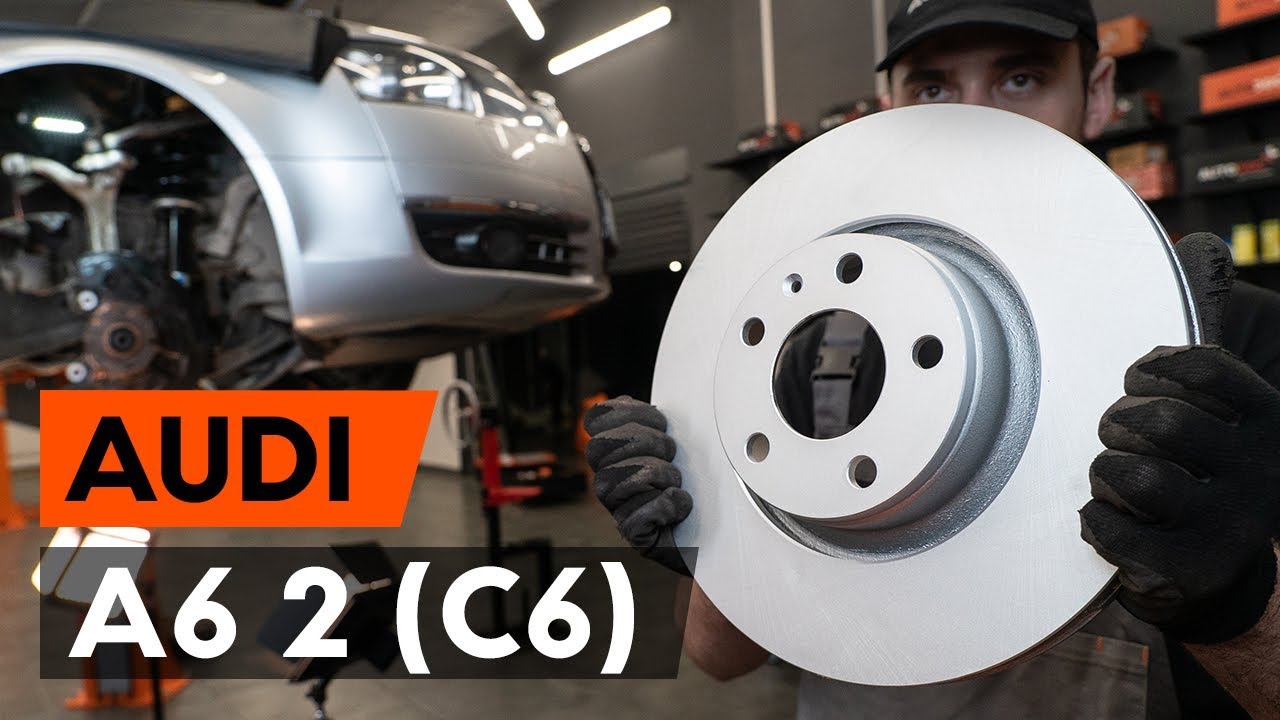 Kā nomainīt: priekšas bremžu diskus Audi A6 4F2 - nomaiņas ceļvedis