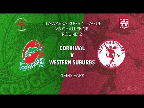 2019 Illawarra Rugby League - VB Challenge - Round 2 - Corrimal v Western Suburbs