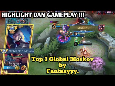Top Global Moskov Gameplay Build Dan Emblem By Top 1 Fantasyyy. - Mobile Legends