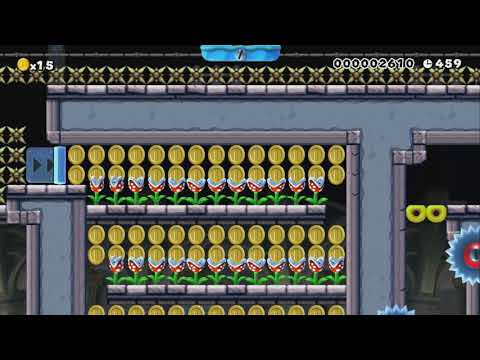 Mario's Matrix - Red or Blue? by Serpent ~ WORLD RECORD! - SUPER MARIO MAKER - NO COMMENTARY 1bh