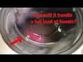 Zanussi ZWF16070W1 Washing Machine How Will It Handle A Full Load Of Damp Towels Old Video
