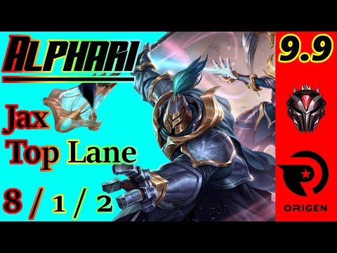 Alphari as Jax Top Lane | S9 Patch 9.9 | Full Gameplay