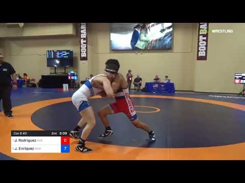 2018 Marine Corps US Open/UWW Junior Greco Roman 67 Con 8 #2 - Juan Rodriguez (Inde) Vs. Jaden Enr