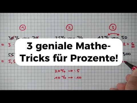 Prozente SCHNELL berechnen - TRICKS für den Alltag
