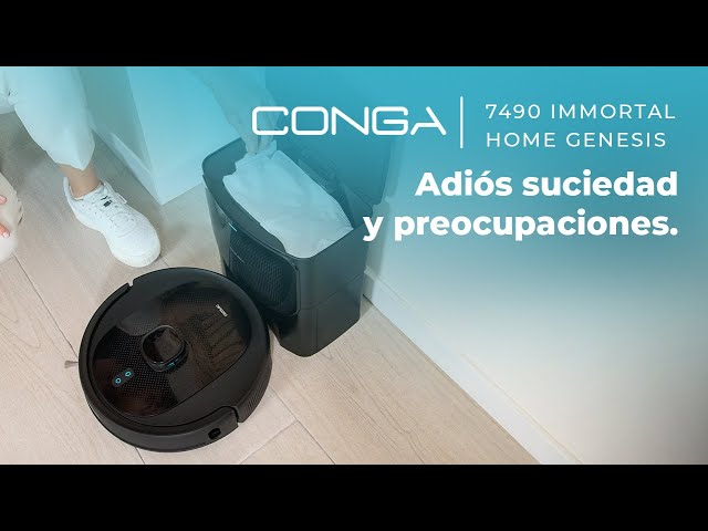 Cecotec Conga 7490 Immortal Home Genesis Robot Aspirador + Estación de Vaciado Automático video