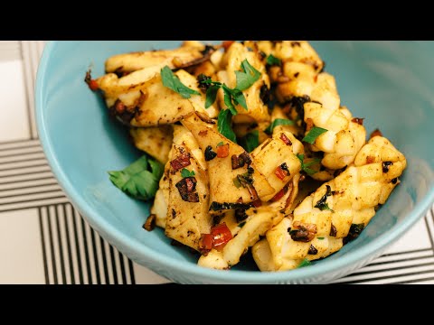 Pan Fried Chilli Garlic Squid Recipe