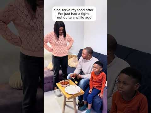 She serve my food after We just had a fight, not quite a while ago, #reelsfypシ #comedy