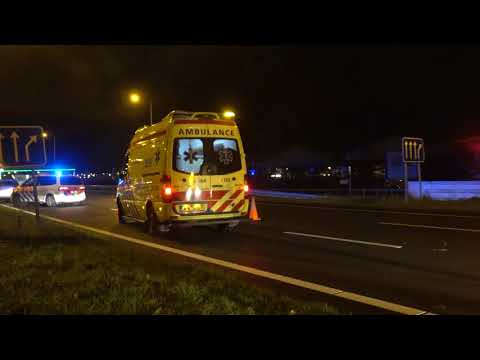 Auto ramt lantaarnpaal op N242 Alkmaar