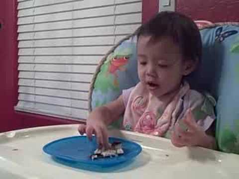 Kyra eating Ice Cream