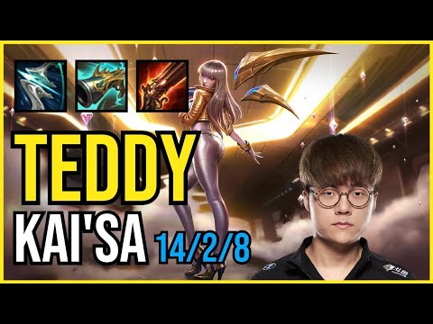 TEDDY - KAI'SA vs. SAMIRA ADC | KR CHALLENGER | PATCH 11.2 | QUADRAKILL