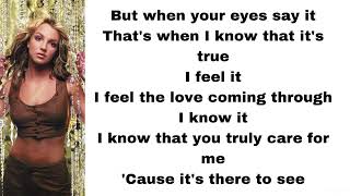 Britney Spears - When your eyes say it (lyrics)