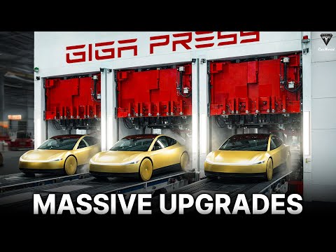 Tesla Upgrade New Giga Press Size To Produce Cars More Efficiently!