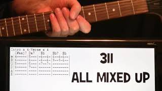 311 All Mixed Up Guitar Chords Lesson & Tab Tutorial