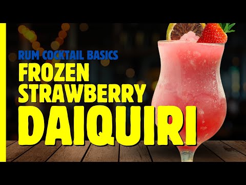 The EASIEST way to make a Frozen Strawberry Daiquiri