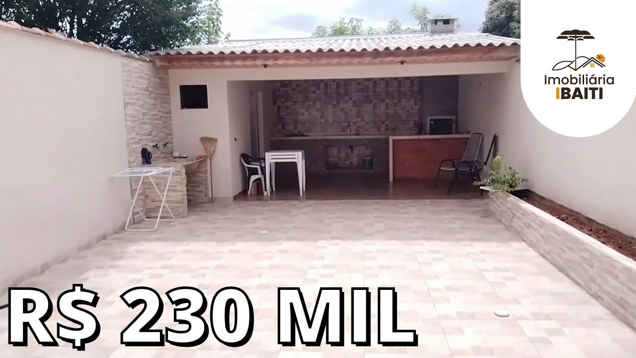 SOBRADO 3 QUARTOS ÁREA GOURMET BALNEÁRIO TURISTICO R$: 200 MIL-Código:2364