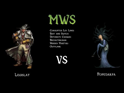 Legislat (Basse) vs Popedarpa (Asami) - Malifaux WS Championship Group 2 Round 3