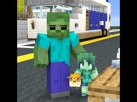 Maybe, Baby Zombie Girl Is An Angel | Monster School Minecraft #shorts