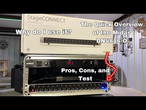 My Quick Overview Of The Midas DN 4816-O (For The Behringer XR18)