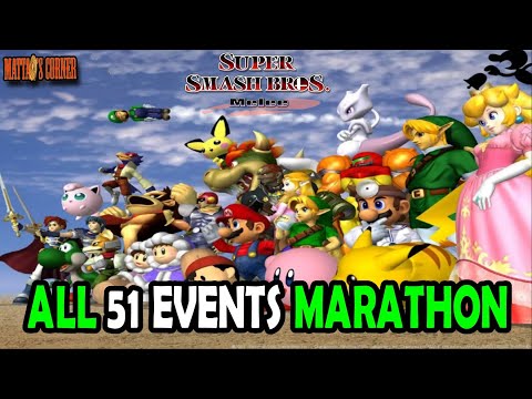 Super Smash Bros. Melee ALL 51 EVENT MATCHES Marathon