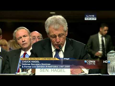 Chuck Hagel Opening Statement (C-SPAN)