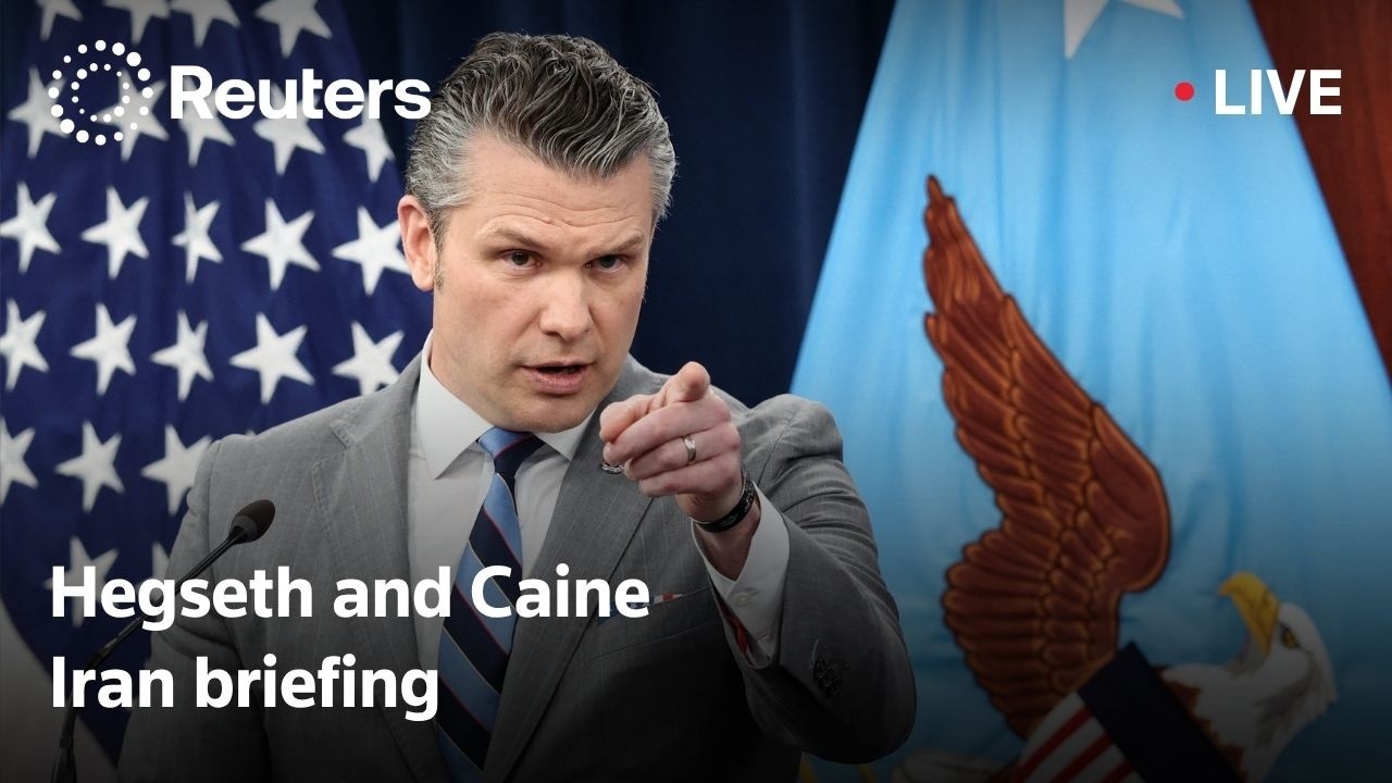 Video | LIVE: Hegseth and Caine hold a briefing on Iran