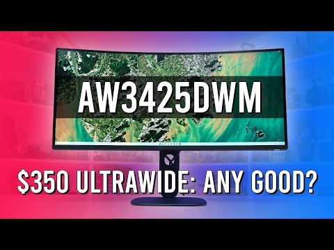 Alienware 34 Curved Gaming Monitor – AW3425DWM - 34-inch WQHD 180Hz 1ms Display, 1500R, AMD FreeSync Premium, VESA AdaptiveSync. video review thumbnail