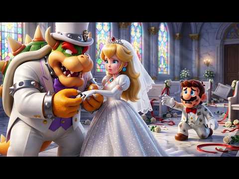Princess Peach and Bowser’s Wedding, But Why Isn't She Happy?! 😢💔 Super Mario Odyssey Story