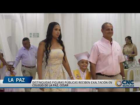 DISTINGUIDAS FIGURAS PÚBLICAS RECIBEN EXALTACIÓN EN COLEGIO DE LA PAZ, CESAR