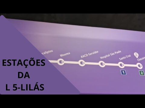 Estações da Linha 5 - Lilás - Via Mobilidade