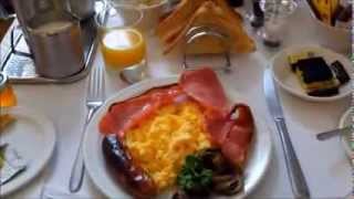 ロンドンのハリングフォードホテルの朝食　Breakfast at Harlingford Hotel Cartwright Gardens London