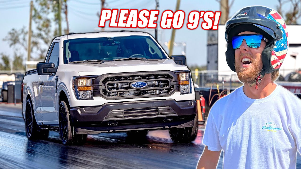 Taking Our Twin Turbo & Supercharged F-150’s To the Drag Strip
