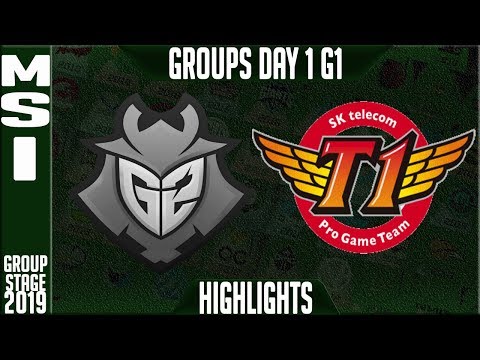 G2 vs SKT Highlights | MSI 2019 Group Stage Day 1 | G2 Esports vs SK Telecom T1