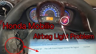 B0090-87 The Left Front Impact Sensor No Signal Honda Mobilio#B0090-87 Honda#Viral Airbag Light#Vira