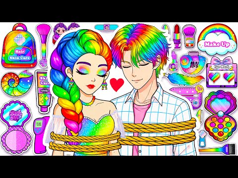 💖 Paper DIY 💖 KPOP Demon Hunters Rumi cofinbox Hair colorful Care, Skincare & Makeup Blind Bag