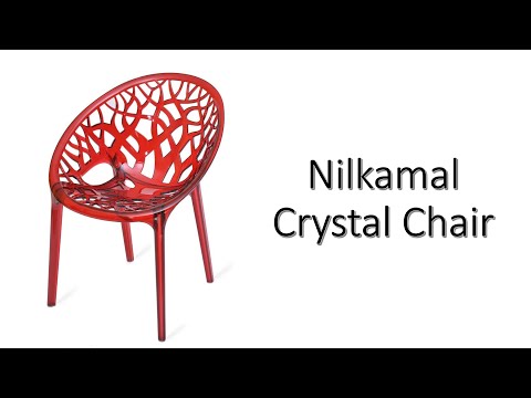 nilkamal chair crystal pc clear transparent