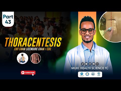 #Exit_Exam #tutoria PART 43 #thoracentesis #ethiopia  #2025