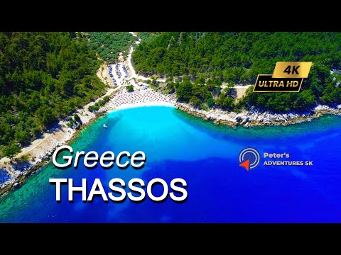 Thassos Greece I Relaxation View From Sky I 4K UHD