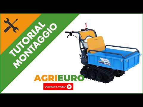 Motocarriola cingolata EuroMech EM400H-Agri: montaggio