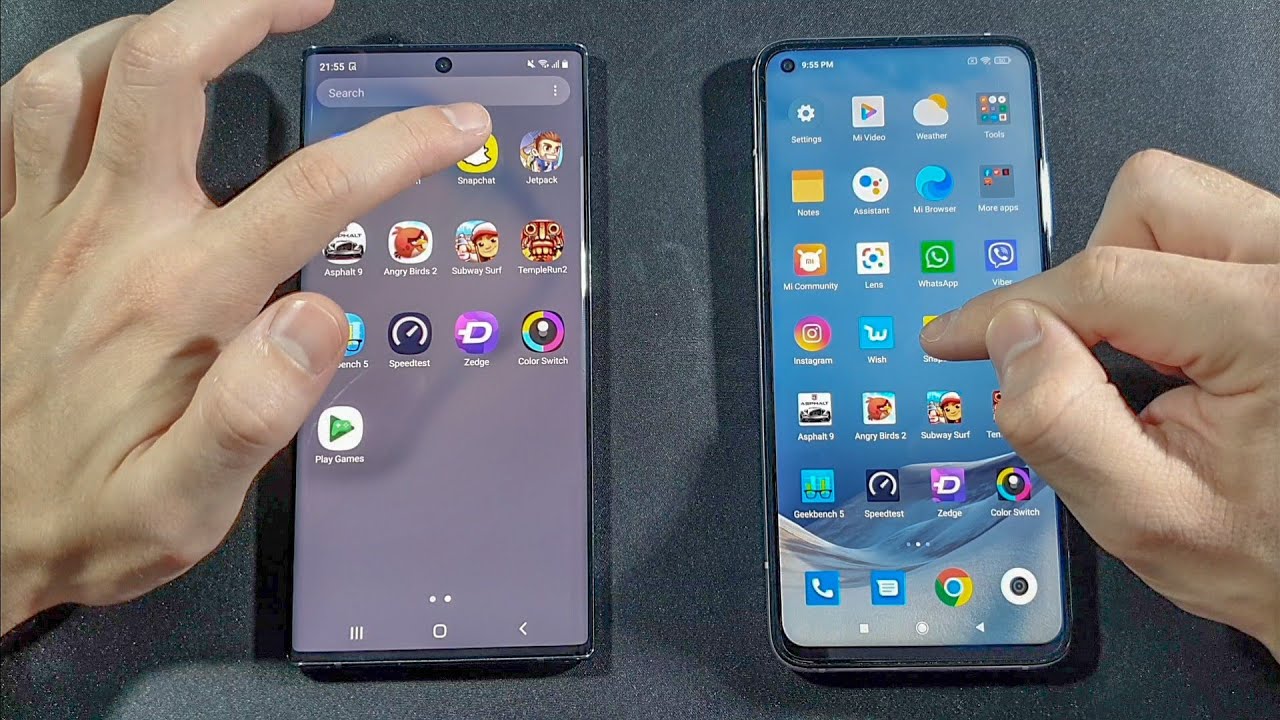 Xiaomi Mi 10T Pro vs Samsung Note 10 Plus Comparison Speed Test