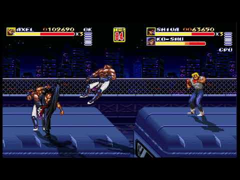 Streets of Rage Remake 5.2 -  Axel & Shiva Playthrough Longplay