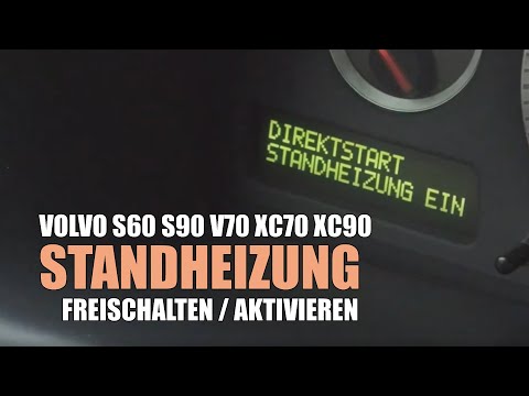 Volvo V70 S60 S80 XC70 XC90 P26 Fuel-driven auxiliary heater ARDIC activation